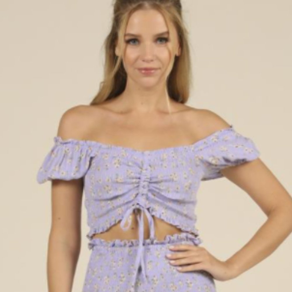 Ditzy Floral Crop Top